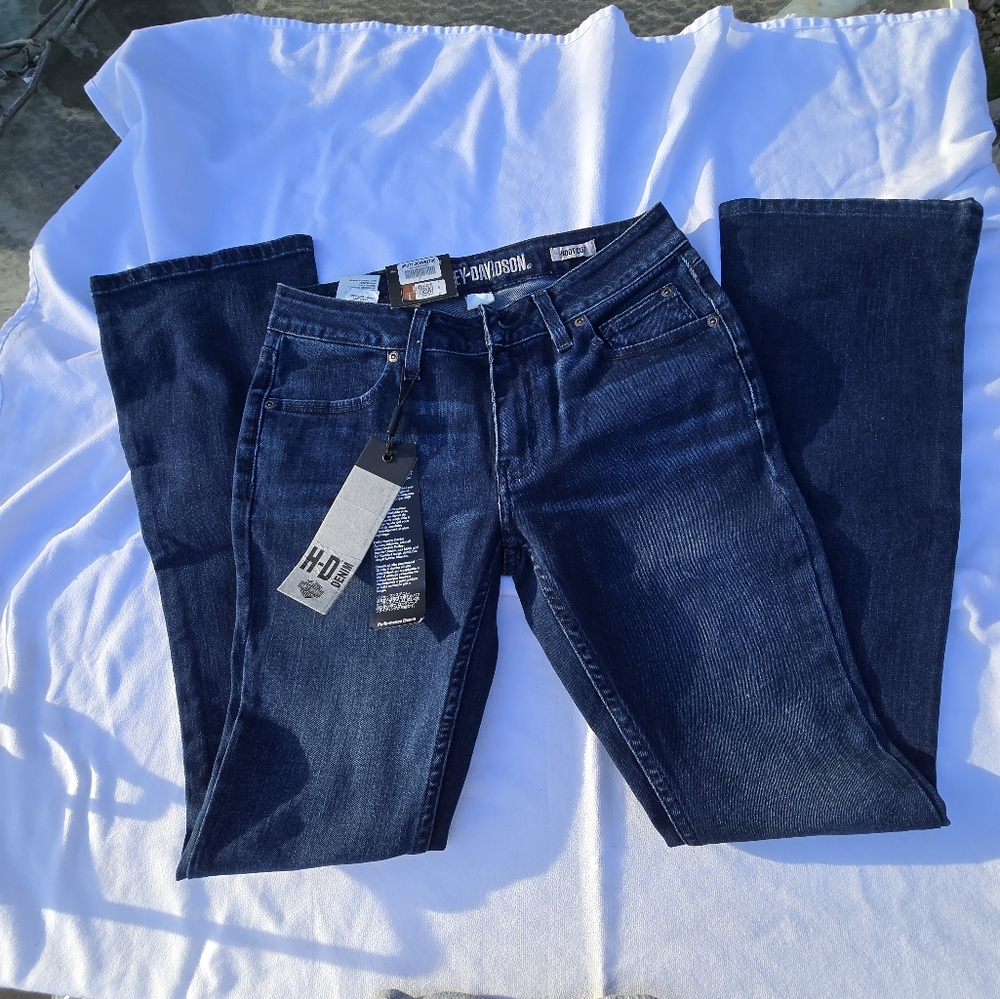 Harley-Davidson Dark Blue Boot Cut Jeans